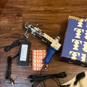 Blue Tufting Gun with Accessories